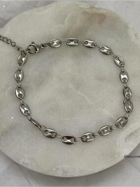 Coffee Bean Chain Bracelet